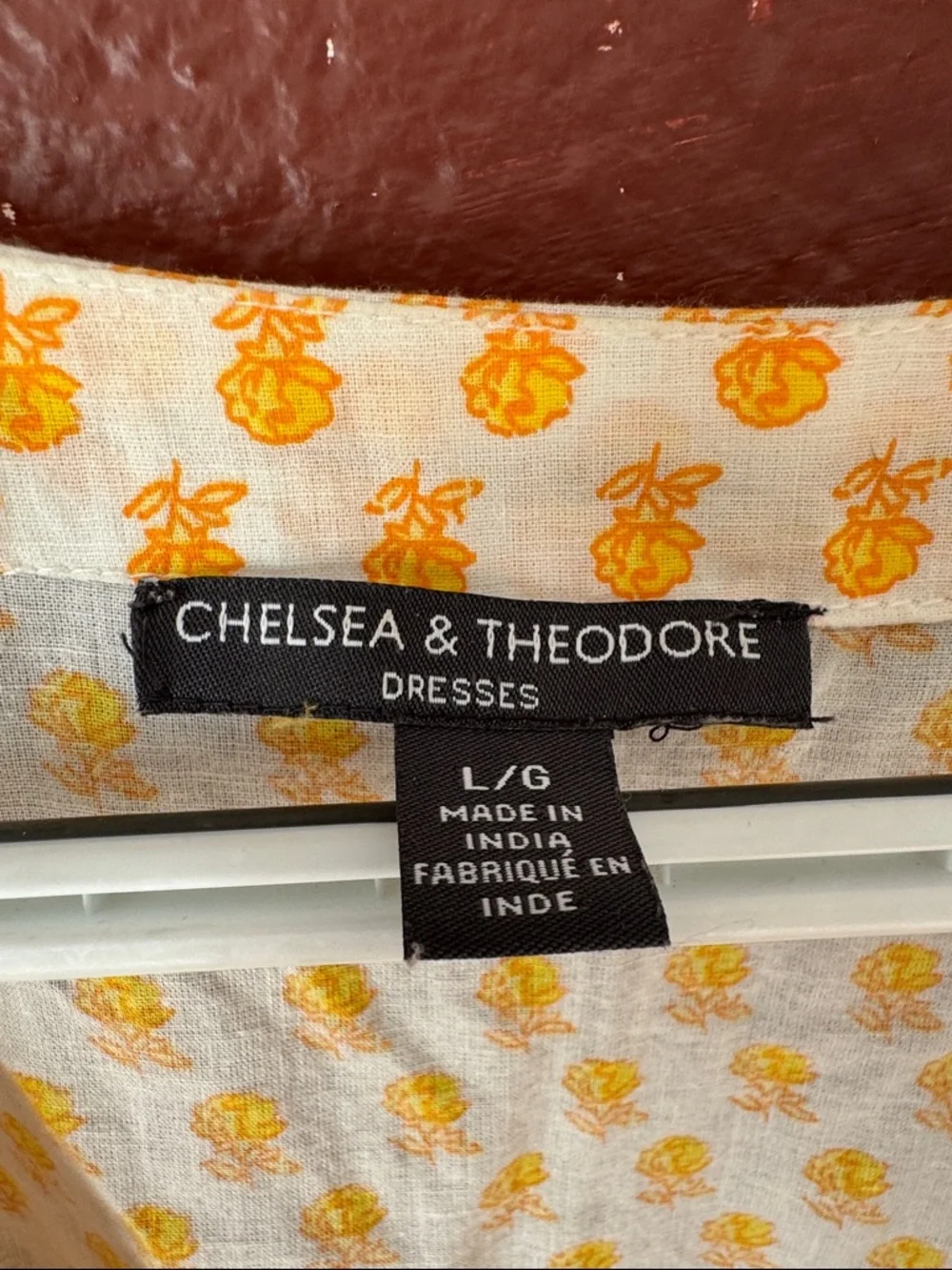 Chelsea & Theodore 100% Cotton Yellow & White Sleeveless VNeck Tiered Maxi Dress - Picture 2 of 8